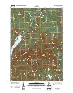 Norton Pond Vermont Historical topographic map, 1:24000 scale, 7.5 X 7.5 Minute, Year 2012
