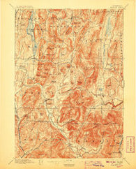 Pawlet Vermont Historical topographic map, 1:62500 scale, 15 X 15 Minute, Year 1897