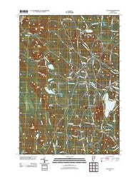 Peacham Vermont Historical topographic map, 1:24000 scale, 7.5 X 7.5 Minute, Year 2012