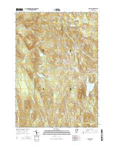 Peacham Vermont Current topographic map, 1:24000 scale, 7.5 X 7.5 Minute, Year 2015