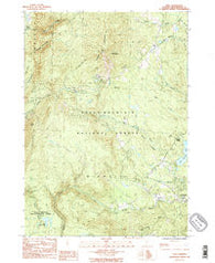 Peru Vermont Historical topographic map, 1:24000 scale, 7.5 X 7.5 Minute, Year 1986