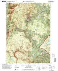 Peru Vermont Historical topographic map, 1:24000 scale, 7.5 X 7.5 Minute, Year 1997