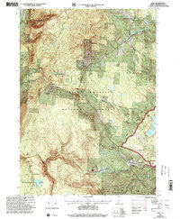 Peru Vermont Historical topographic map, 1:24000 scale, 7.5 X 7.5 Minute, Year 1997