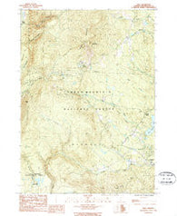 Peru Vermont Historical topographic map, 1:24000 scale, 7.5 X 7.5 Minute, Year 1986