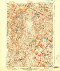 Plainfield Vermont Historical topographic map, 1:62500 scale, 15 X 15 Minute, Year 1943