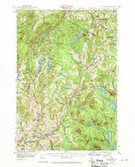 Plainfield Vermont Historical topographic map, 1:62500 scale, 15 X 15 Minute, Year 1953