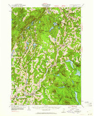 Plainfield Vermont Historical topographic map, 1:62500 scale, 15 X 15 Minute, Year 1953