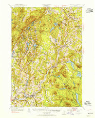 Plainfield Vermont Historical topographic map, 1:62500 scale, 15 X 15 Minute, Year 1953