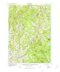 Plainfield Vermont Historical topographic map, 1:62500 scale, 15 X 15 Minute, Year 1953
