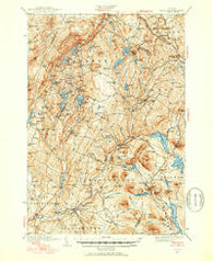 Plainfield Vermont Historical topographic map, 1:62500 scale, 15 X 15 Minute, Year 1940