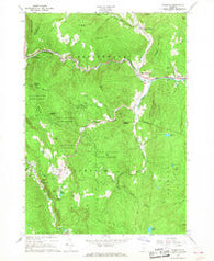 Plymouth Vermont Historical topographic map, 1:24000 scale, 7.5 X 7.5 Minute, Year 1966