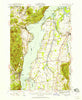 Port Henry Vermont Historical topographic map, 1:62500 scale, 15 X 15 Minute, Year 1945