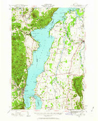 Port Henry Vermont Historical topographic map, 1:62500 scale, 15 X 15 Minute, Year 1945