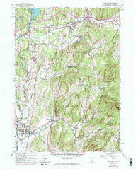 Poultney Vermont Historical topographic map, 1:24000 scale, 7.5 X 7.5 Minute, Year 1964