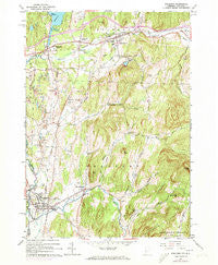 Poultney Vermont Historical topographic map, 1:24000 scale, 7.5 X 7.5 Minute, Year 1964