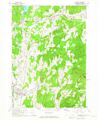 Poultney Vermont Historical topographic map, 1:24000 scale, 7.5 X 7.5 Minute, Year 1964