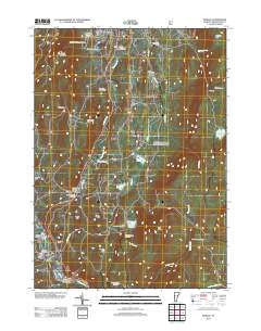 Pownal Vermont Historical topographic map, 1:24000 scale, 7.5 X 7.5 Minute, Year 2012