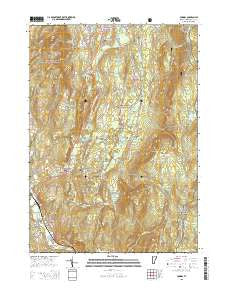Pownal Vermont Current topographic map, 1:24000 scale, 7.5 X 7.5 Minute, Year 2015
