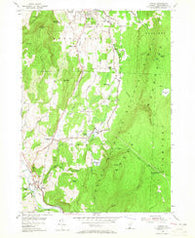 Pownal Vermont Historical topographic map, 1:24000 scale, 7.5 X 7.5 Minute, Year 1954