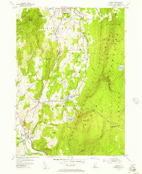 Pownal Vermont Historical topographic map, 1:24000 scale, 7.5 X 7.5 Minute, Year 1954