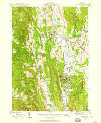 Proctor Vermont Historical topographic map, 1:24000 scale, 7.5 X 7.5 Minute, Year 1944