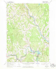 Quechee Vermont Historical topographic map, 1:24000 scale, 7.5 X 7.5 Minute, Year 1959