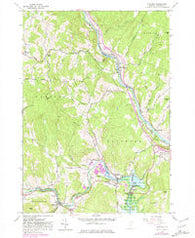 Quechee Vermont Historical topographic map, 1:24000 scale, 7.5 X 7.5 Minute, Year 1959
