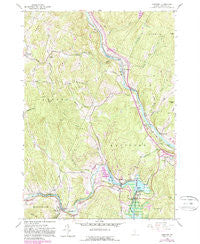 Quechee Vermont Historical topographic map, 1:24000 scale, 7.5 X 7.5 Minute, Year 1959