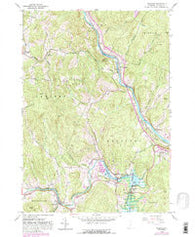 Quechee Vermont Historical topographic map, 1:24000 scale, 7.5 X 7.5 Minute, Year 1959
