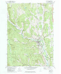 Randolph Vermont Historical topographic map, 1:24000 scale, 7.5 X 7.5 Minute, Year 1981