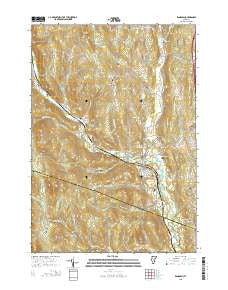 Randolph Vermont Current topographic map, 1:24000 scale, 7.5 X 7.5 Minute, Year 2015