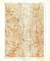 Randolph Vermont Historical topographic map, 1:62500 scale, 15 X 15 Minute, Year 1926