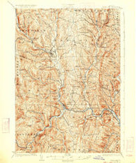 Randolph Vermont Historical topographic map, 1:62500 scale, 15 X 15 Minute, Year 1926