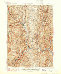 Randolph Vermont Historical topographic map, 1:62500 scale, 15 X 15 Minute, Year 1926