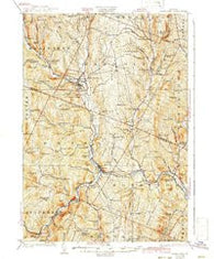 Randolph Vermont Historical topographic map, 1:62500 scale, 15 X 15 Minute, Year 1926