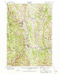 Randolph Vermont Historical topographic map, 1:62500 scale, 15 X 15 Minute, Year 1957