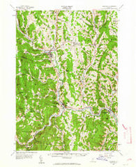 Randolph Vermont Historical topographic map, 1:62500 scale, 15 X 15 Minute, Year 1957