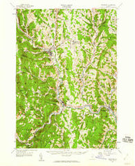 Randolph Vermont Historical topographic map, 1:62500 scale, 15 X 15 Minute, Year 1957