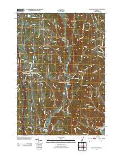 Randolph Center Vermont Historical topographic map, 1:24000 scale, 7.5 X 7.5 Minute, Year 2012