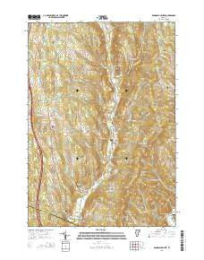 Randolph Center Vermont Current topographic map, 1:24000 scale, 7.5 X 7.5 Minute, Year 2015