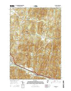 Richmond Vermont Current topographic map, 1:24000 scale, 7.5 X 7.5 Minute, Year 2015