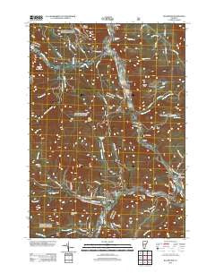 Rochester Vermont Historical topographic map, 1:24000 scale, 7.5 X 7.5 Minute, Year 2012