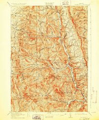 Rochester Vermont Historical topographic map, 1:62500 scale, 15 X 15 Minute, Year 1917
