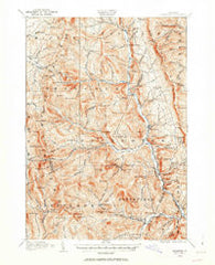 Rochester Vermont Historical topographic map, 1:62500 scale, 15 X 15 Minute, Year 1915