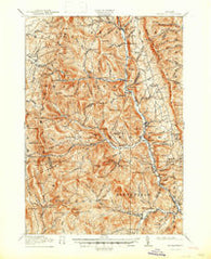 Rochester Vermont Historical topographic map, 1:62500 scale, 15 X 15 Minute, Year 1917