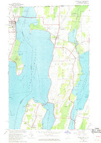Rouses Point New York Historical topographic map, 1:24000 scale, 7.5 X 7.5 Minute, Year 1966
