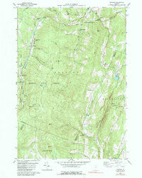 Roxbury Vermont Historical topographic map, 1:24000 scale, 7.5 X 7.5 Minute, Year 1984