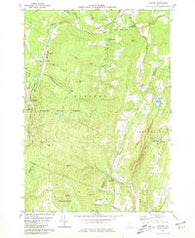 Roxbury Vermont Historical topographic map, 1:24000 scale, 7.5 X 7.5 Minute, Year 1980