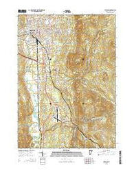 Rutland Vermont Current topographic map, 1:24000 scale, 7.5 X 7.5 Minute, Year 2015
