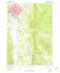 Rutland Vermont Historical topographic map, 1:24000 scale, 7.5 X 7.5 Minute, Year 1961